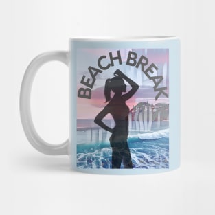 Beach Break (bikini girl silhouette) Mug